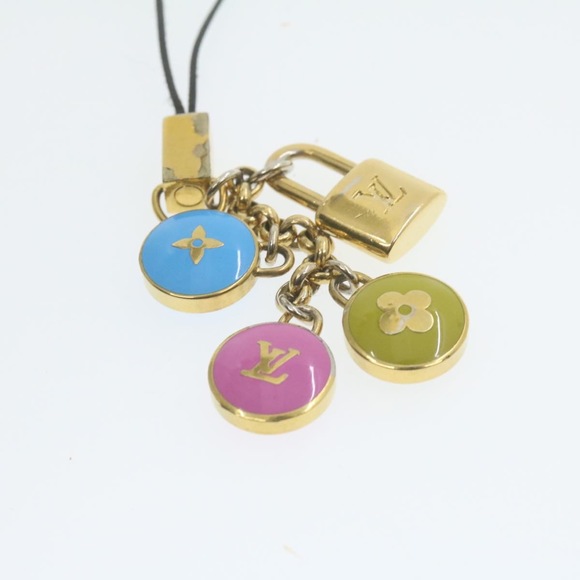 LOUIS VUITTON Monogram Pastille Charm Gold Tone Multicolor M65388 LV Auth am700g - Picture 2 of 6